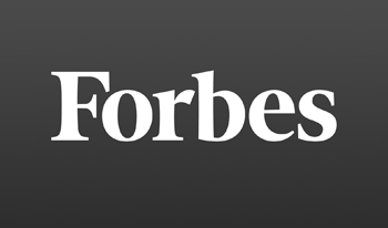 Imagen del logotipo de Forbes con fondo negro